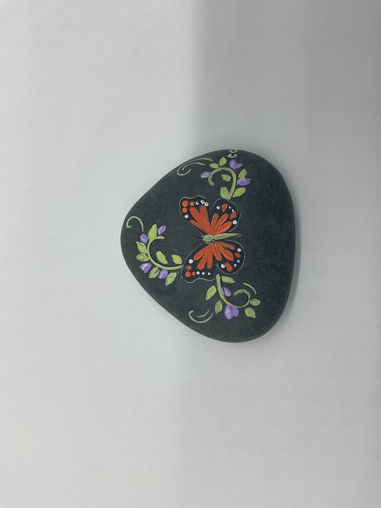 Rock sm. natural w/Monarch