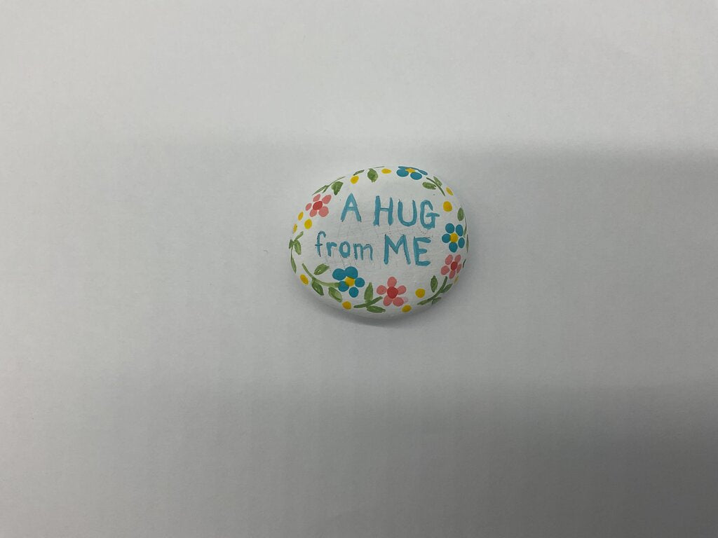 Rock sm wh Hug/teal multi fl