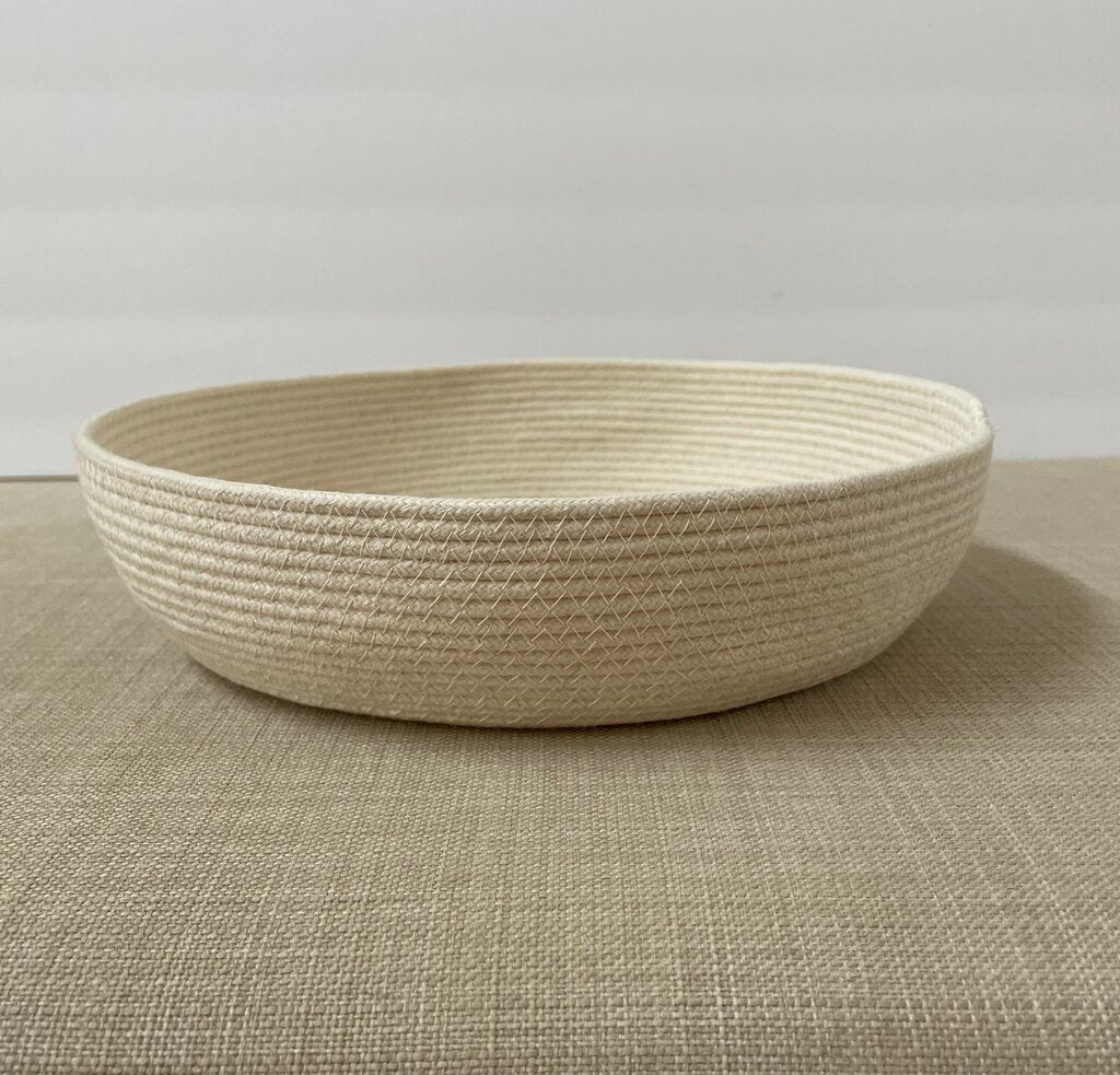 8.5" Rope Basket Flat