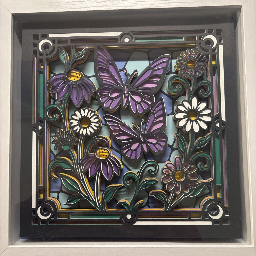 Butterfly Purple Shadowbox
