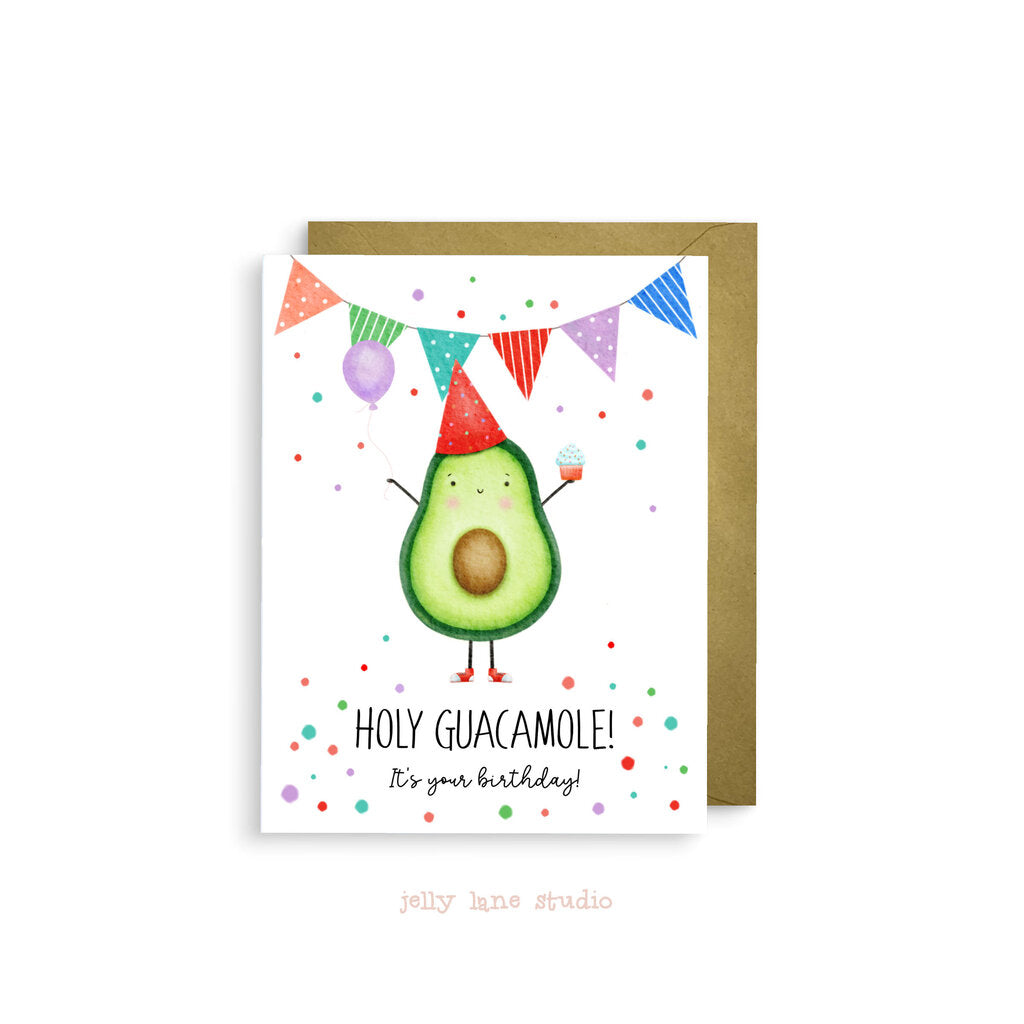 AVOCADO BIRTHDAY A2 CARD