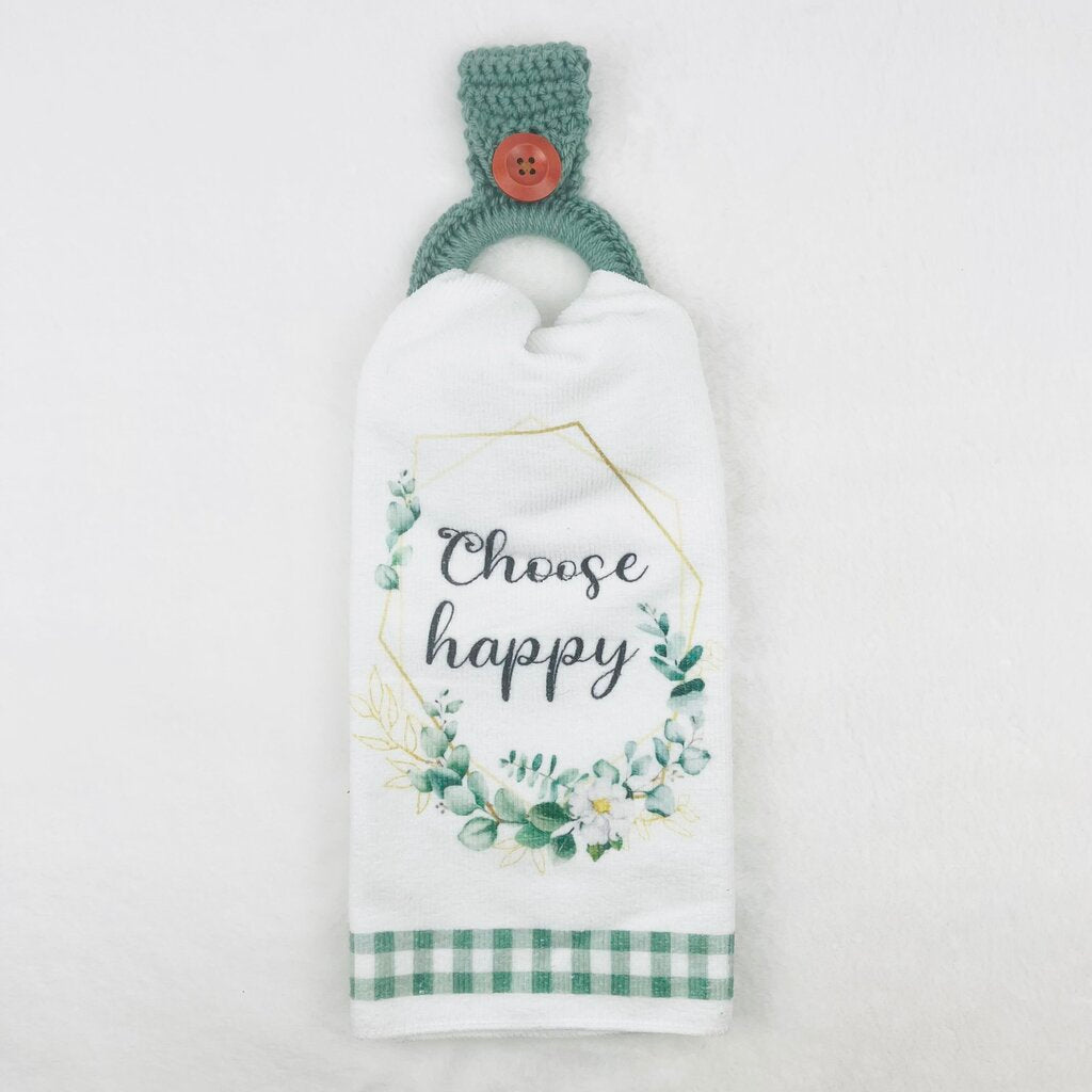 Hanging Towel Set - Choose Happy