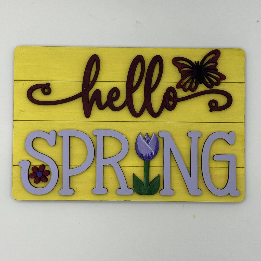 Hello Spring Small Sign