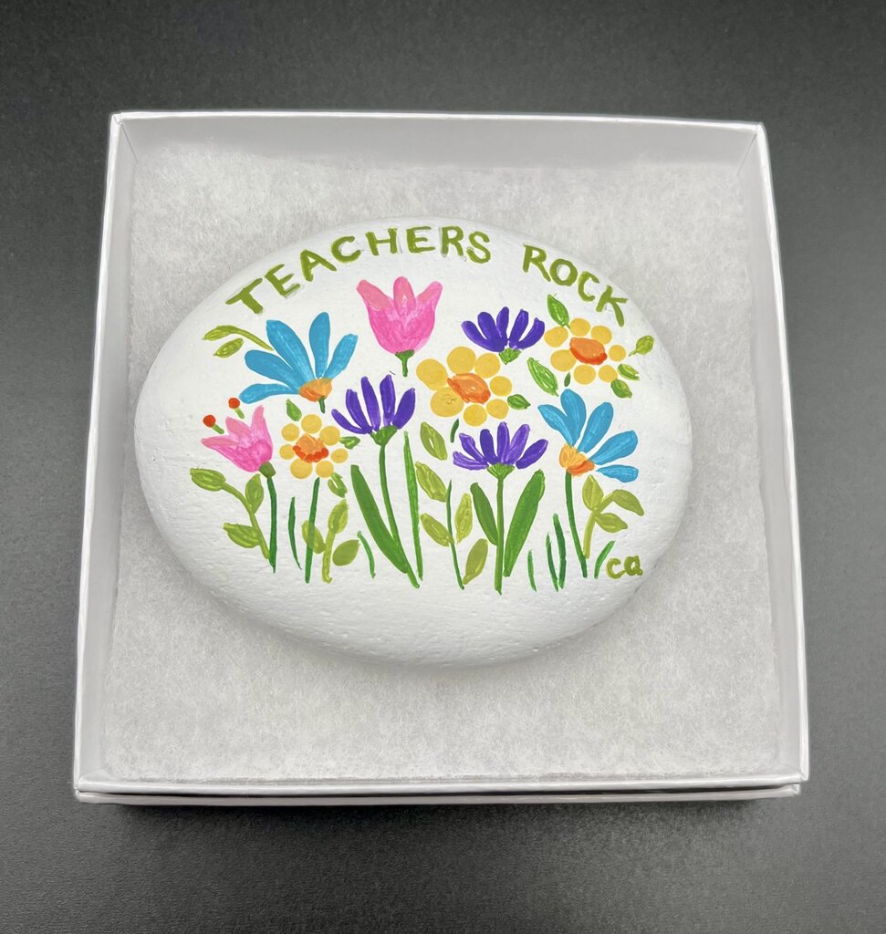 Rock Lg. wh "Teachers Rock"