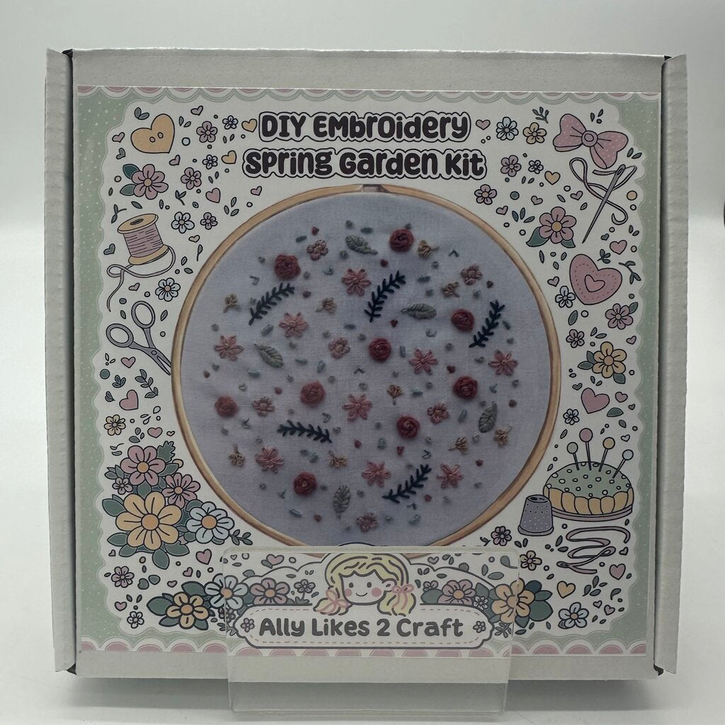 DIY Spring Garden Embroidery Kit
