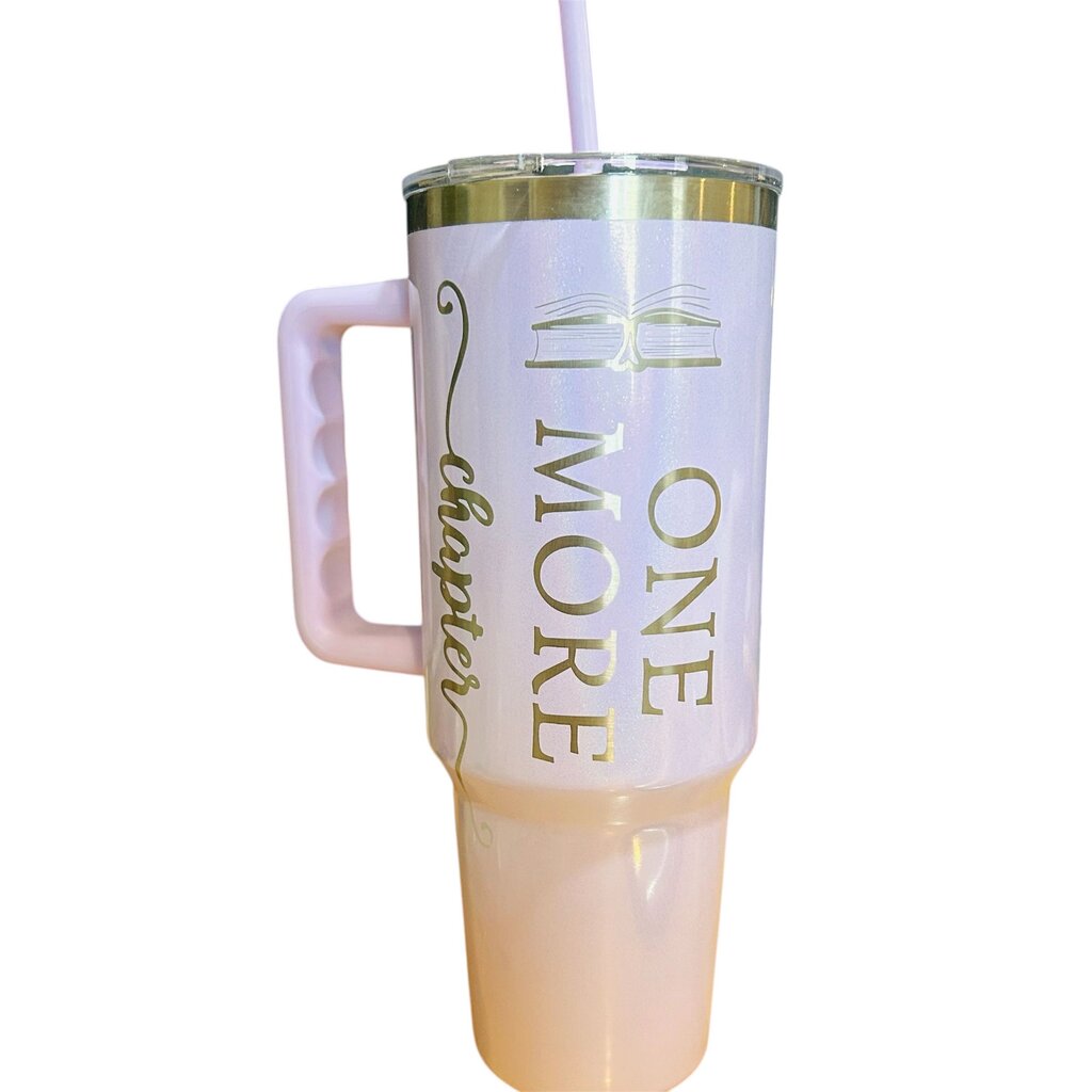 40 oz Tumbler One More Chapter Purple