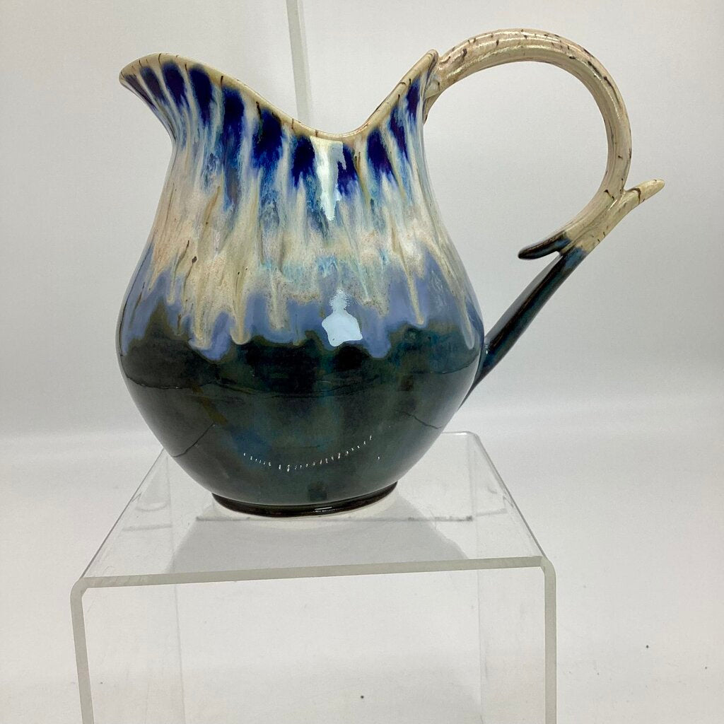 Sapphire Peacock Pitcher
