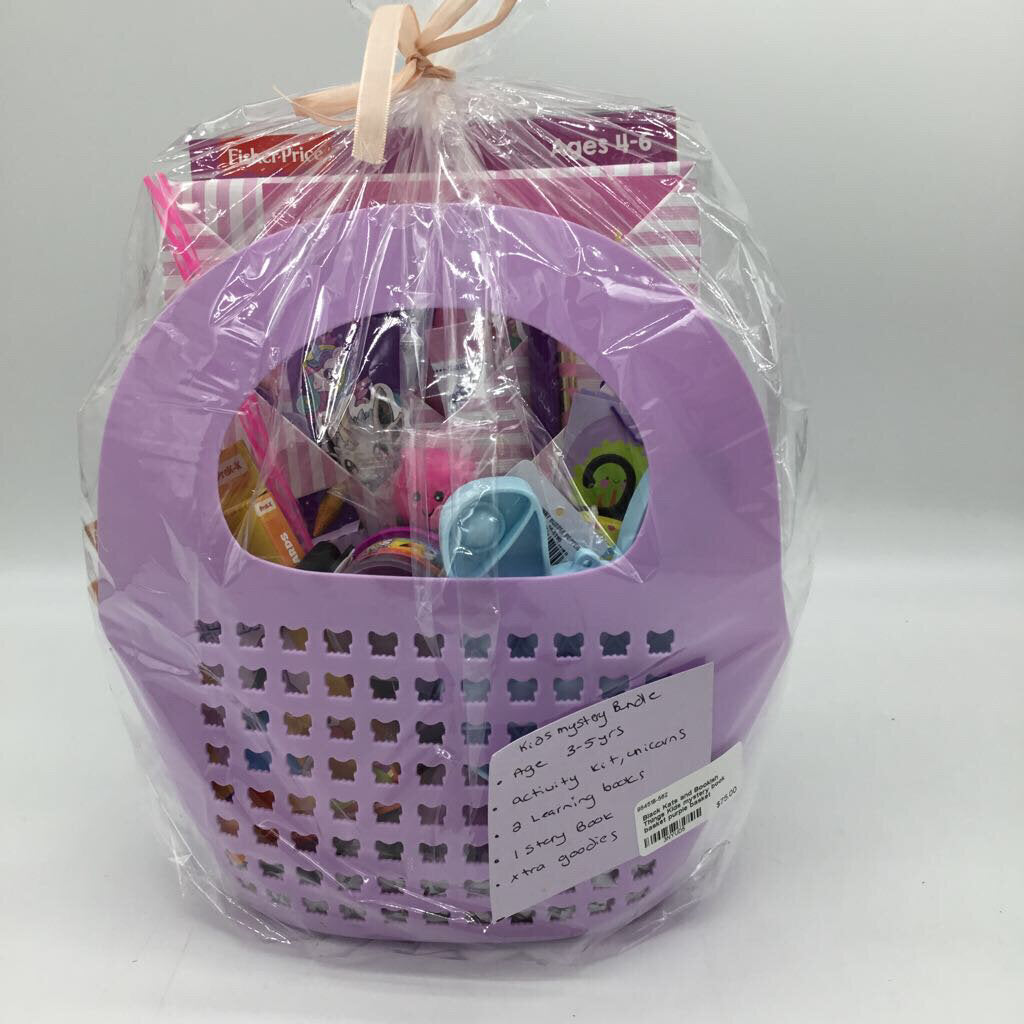 Kids mystery book basket