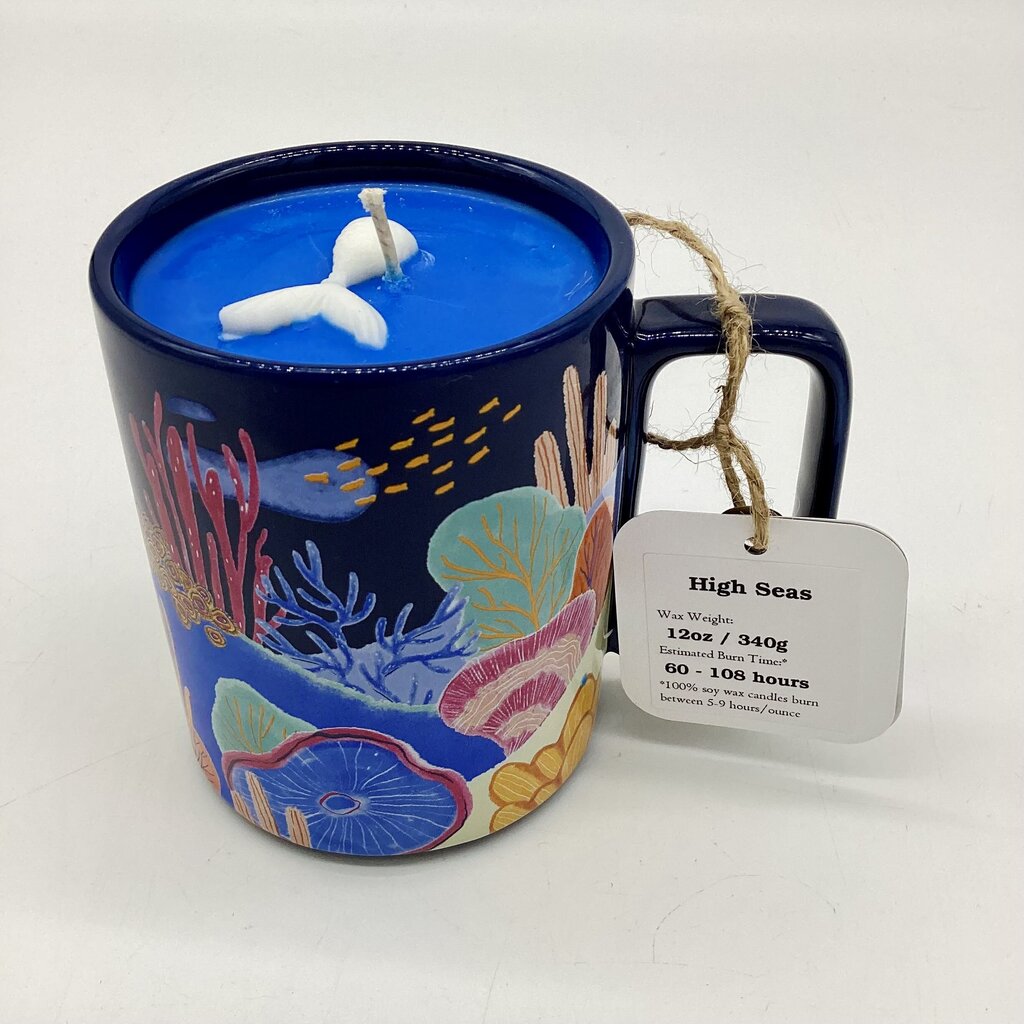 High Seas (Coral Reef Mug) - Mug Candle - 100% Soy Wax