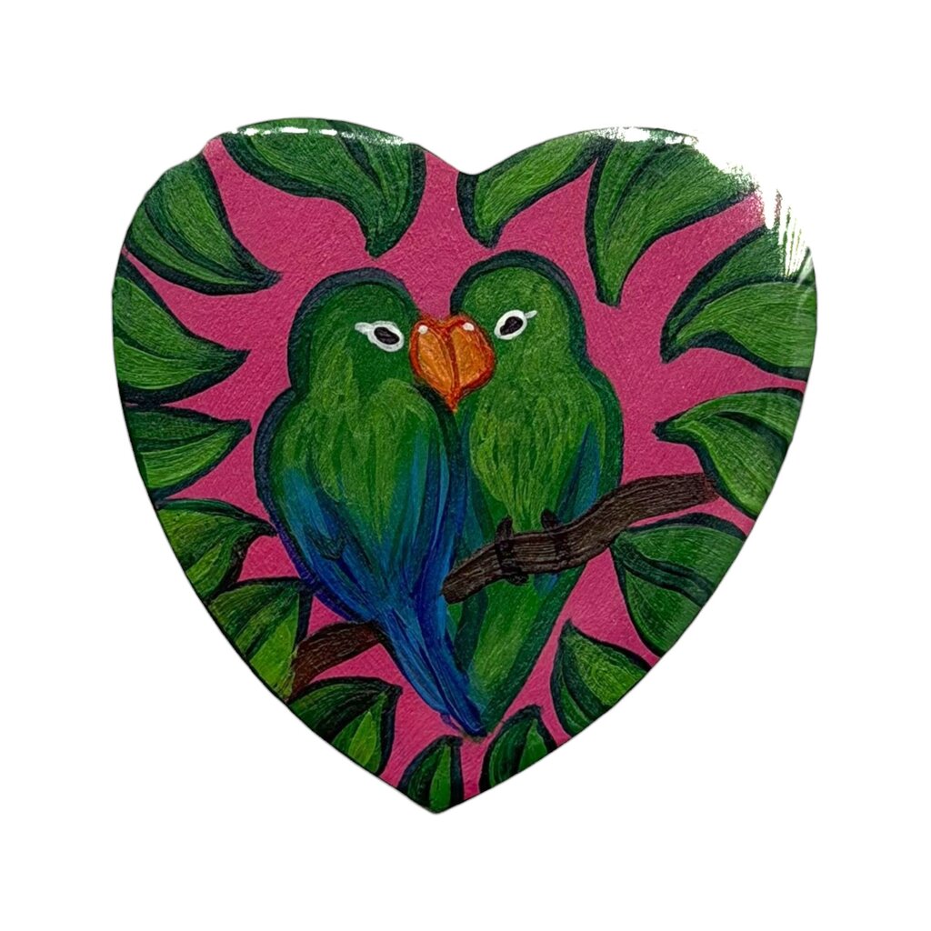 Lovebirds Heart -PINK