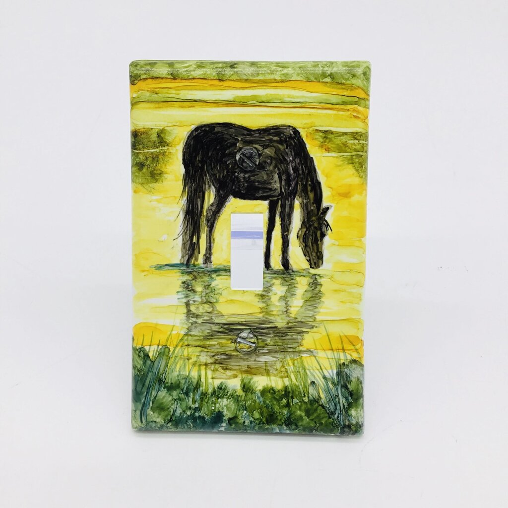 Single Light Switch- Horse Reflections