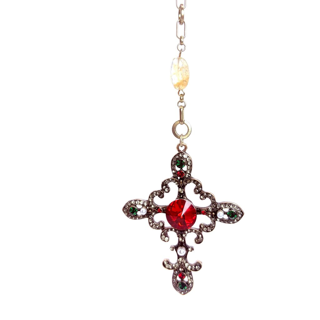 Upcycled jewelry ornament