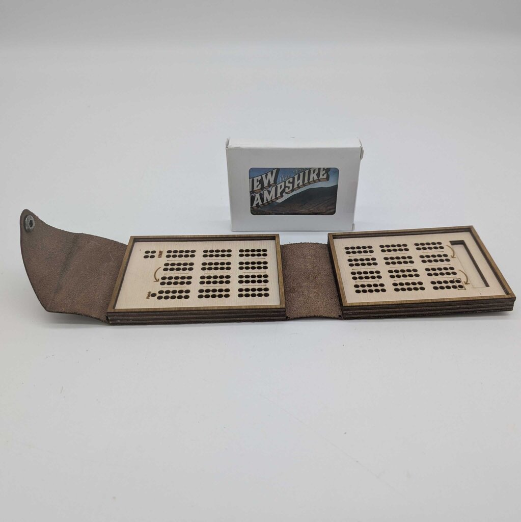 Game - Pocket Cribbage Board with NH deck of cards