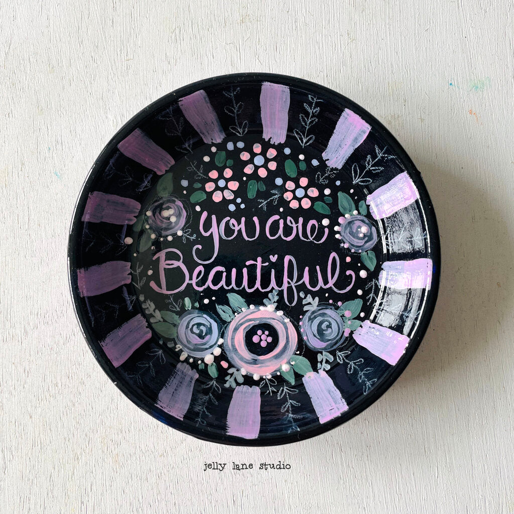 FLORAL TRINKET TRAY- BEAUTIFUL