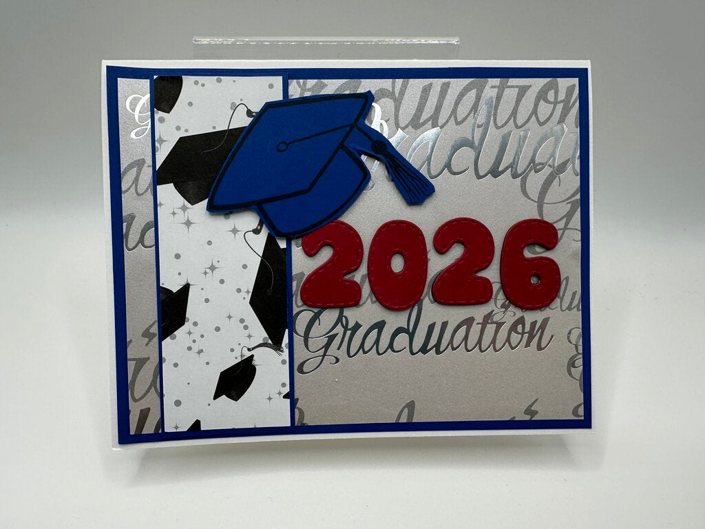 2026 Graduation Card Blue/Red