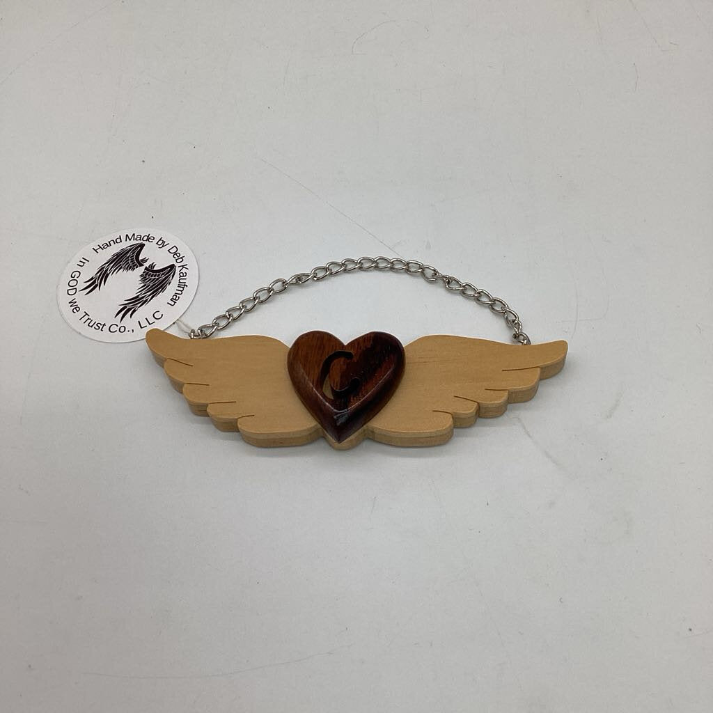 Ornaments, Angel wings w/ initial C