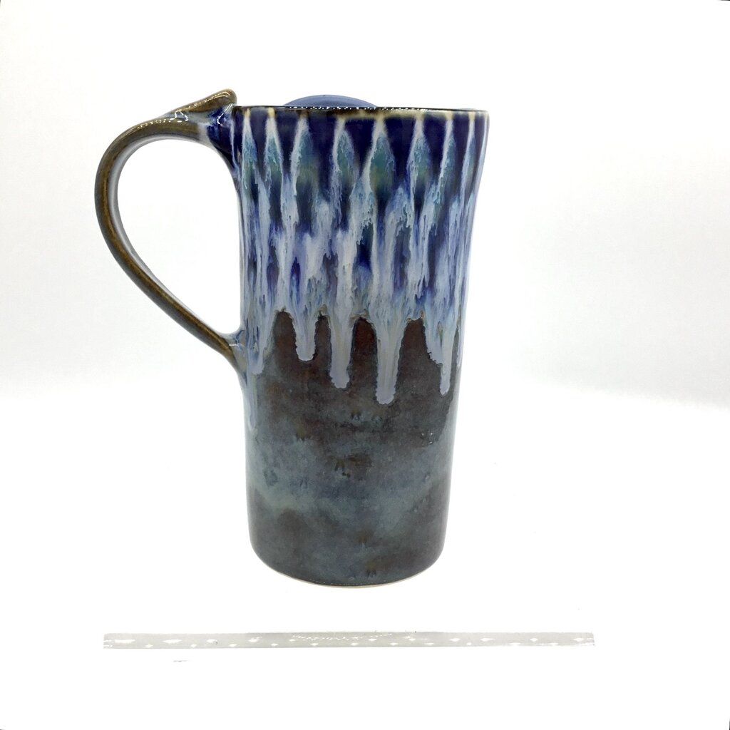 Travel Mug- Medium Blue Peacock