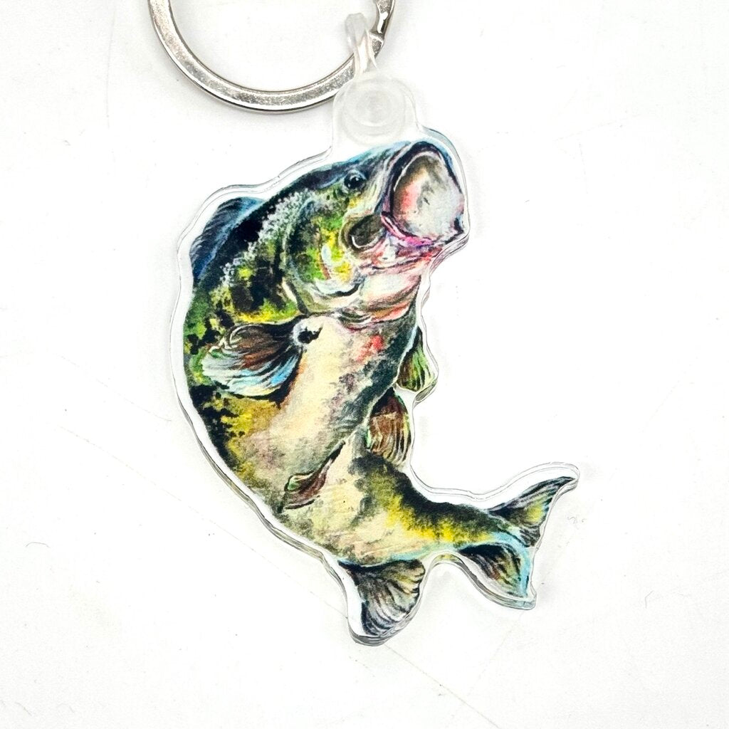Fish artwork keychain