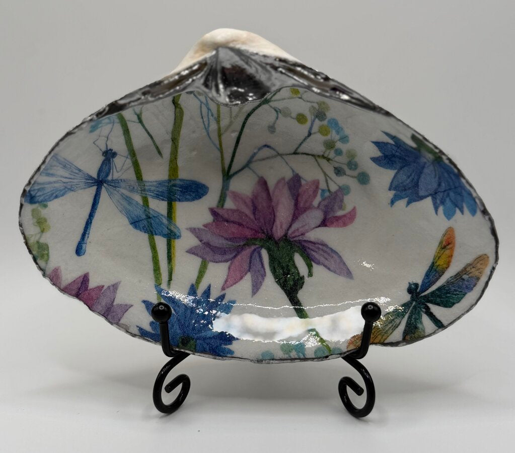 Dragonfly & Florals Clam Dish ( Saco, ME)