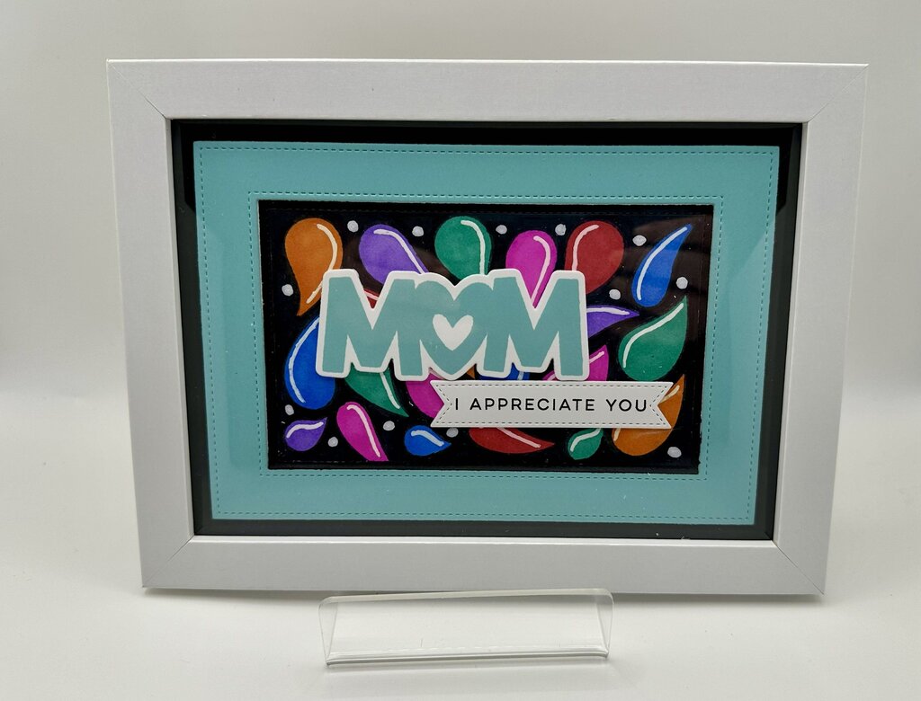 Mom - I Appreciate You (White Framed) Purple Border
