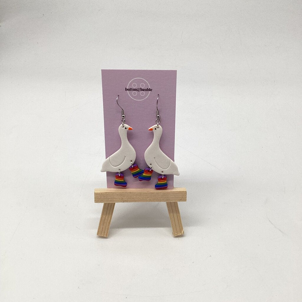 Goose Dangle Earrings