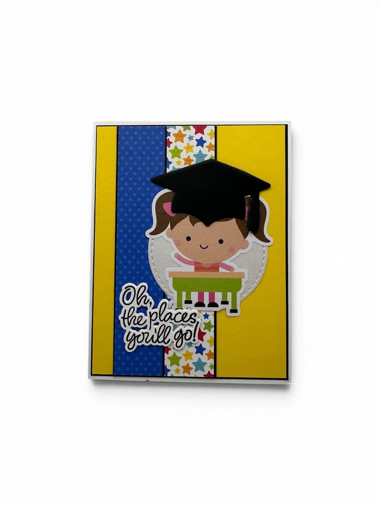 Kid Graduation Girl - Oh, The Places You Will Go! Card