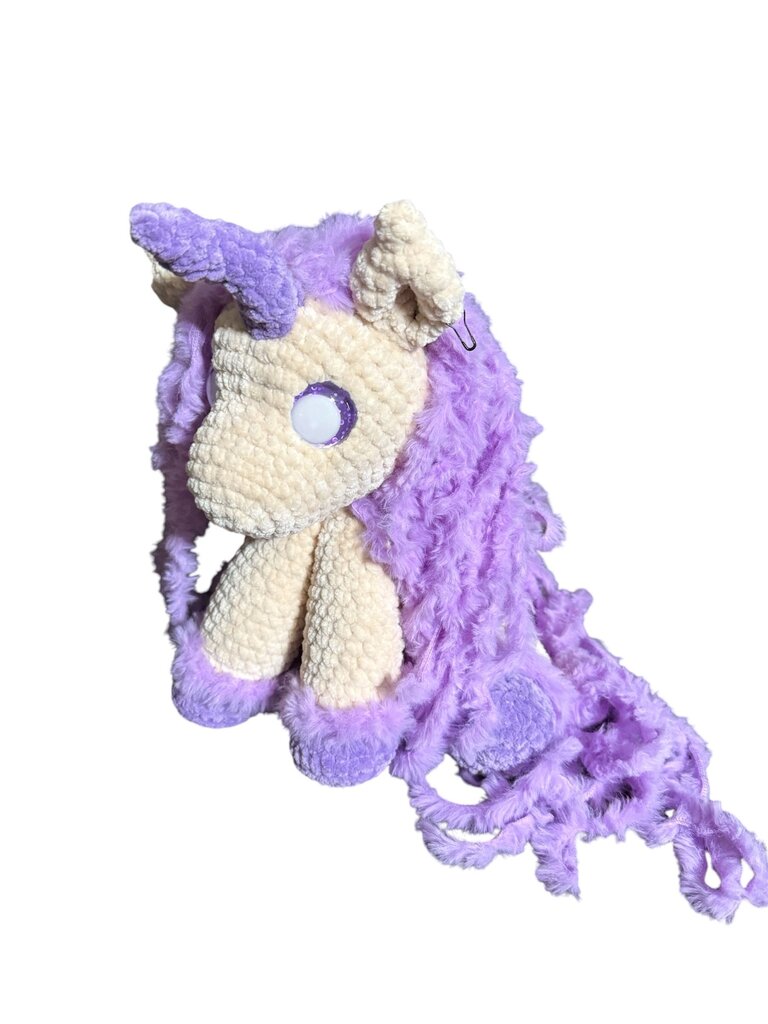 Crocheted fur maned unicorn “lilac”