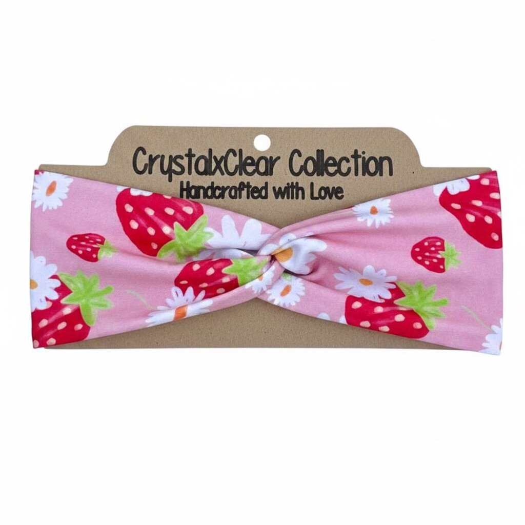 Strawberry Soft Stretch Twist Knot Headband