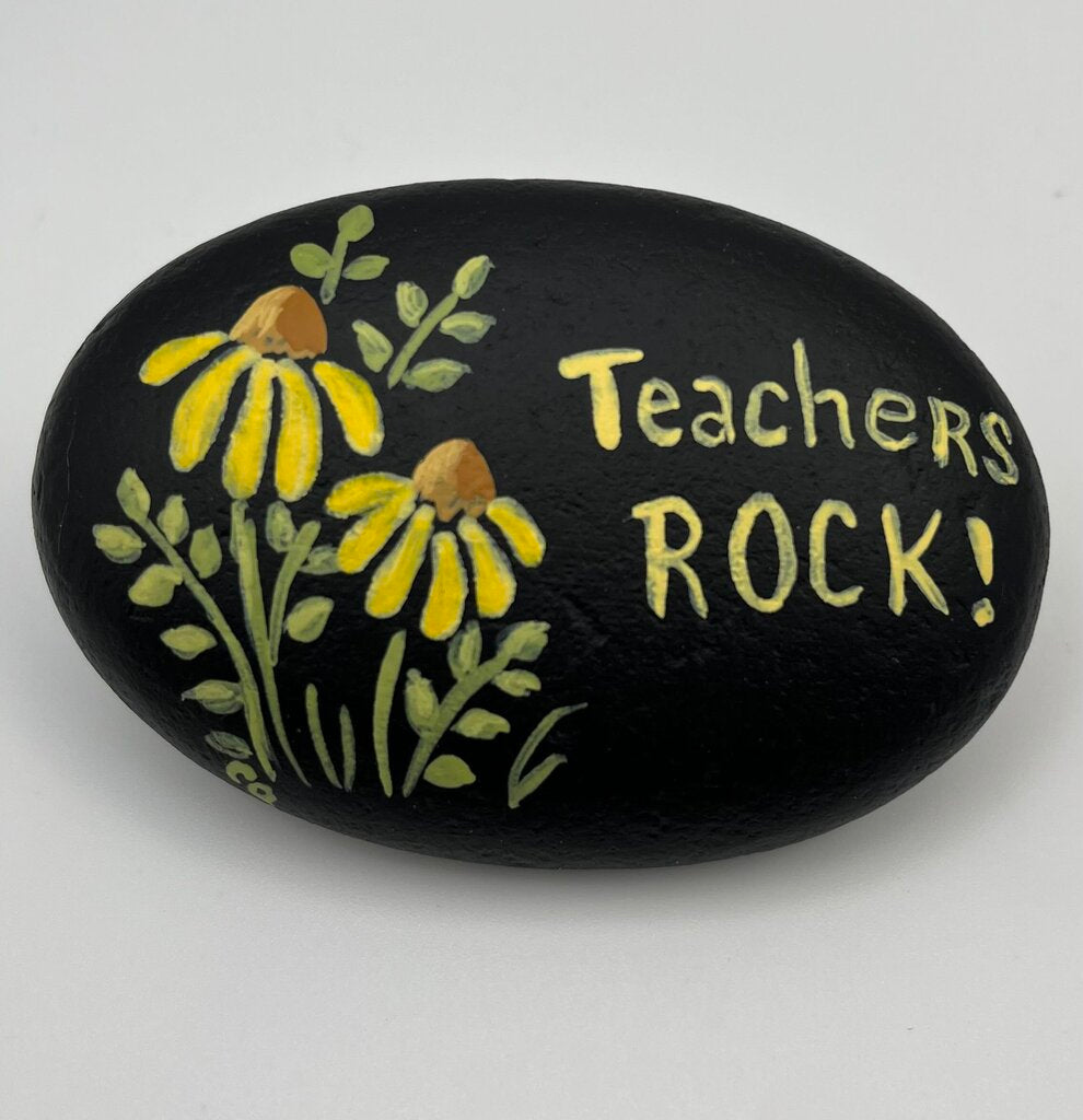 Rock sm blk "Teachers Rock!