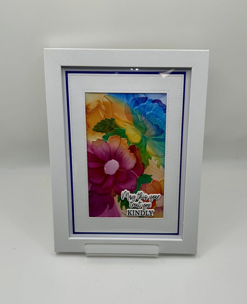Framed Watercolored Flowers 5x7 - May This Year......