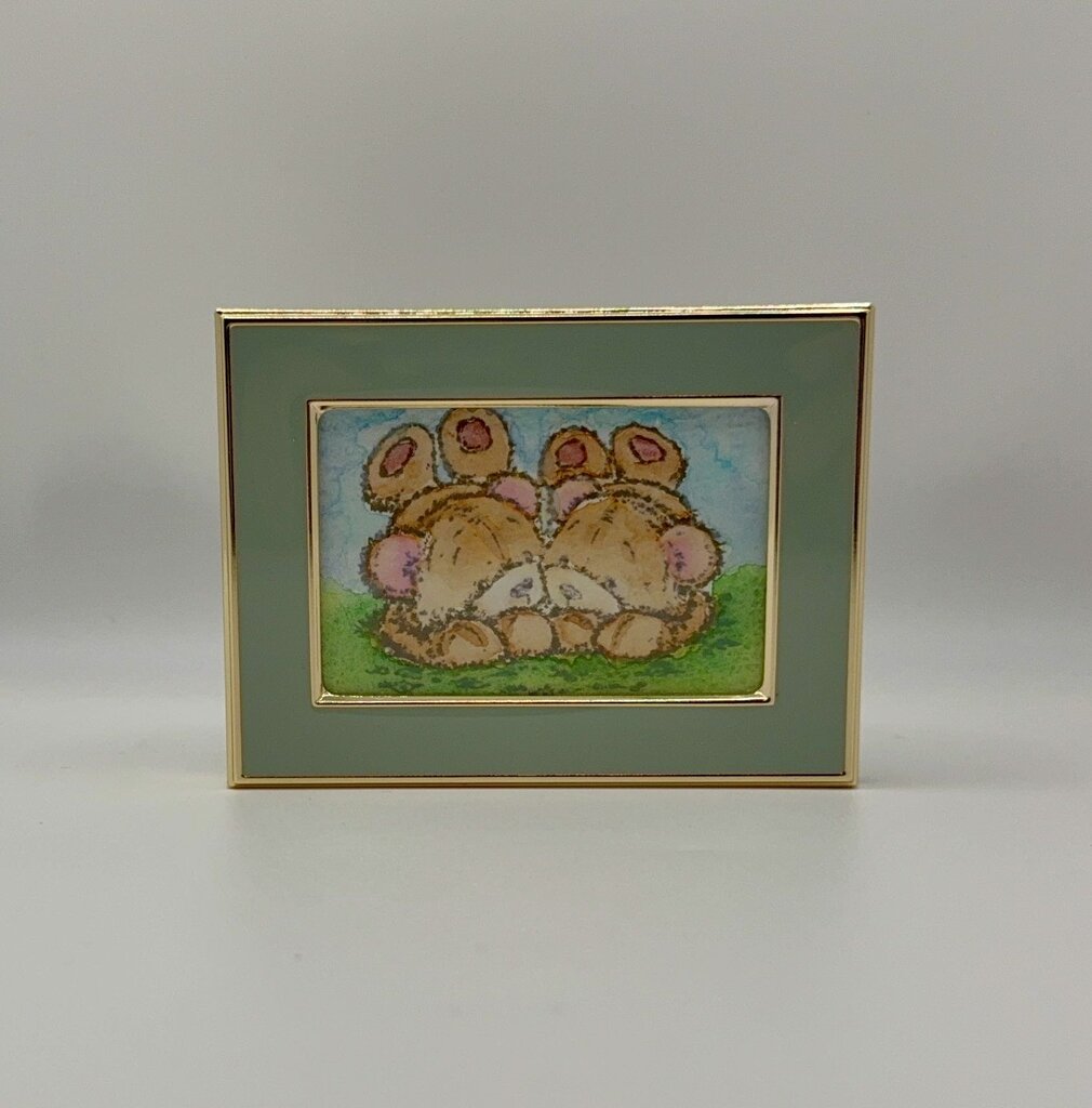 Framed Magnet - Hand Watercolored Bears