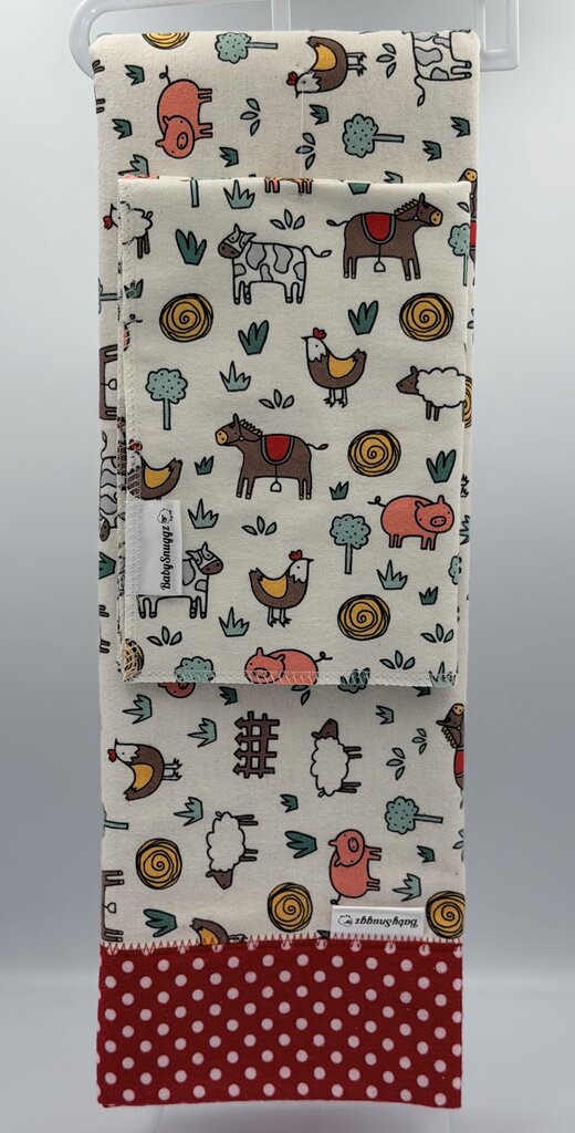Blanket & Burp Cloth Set