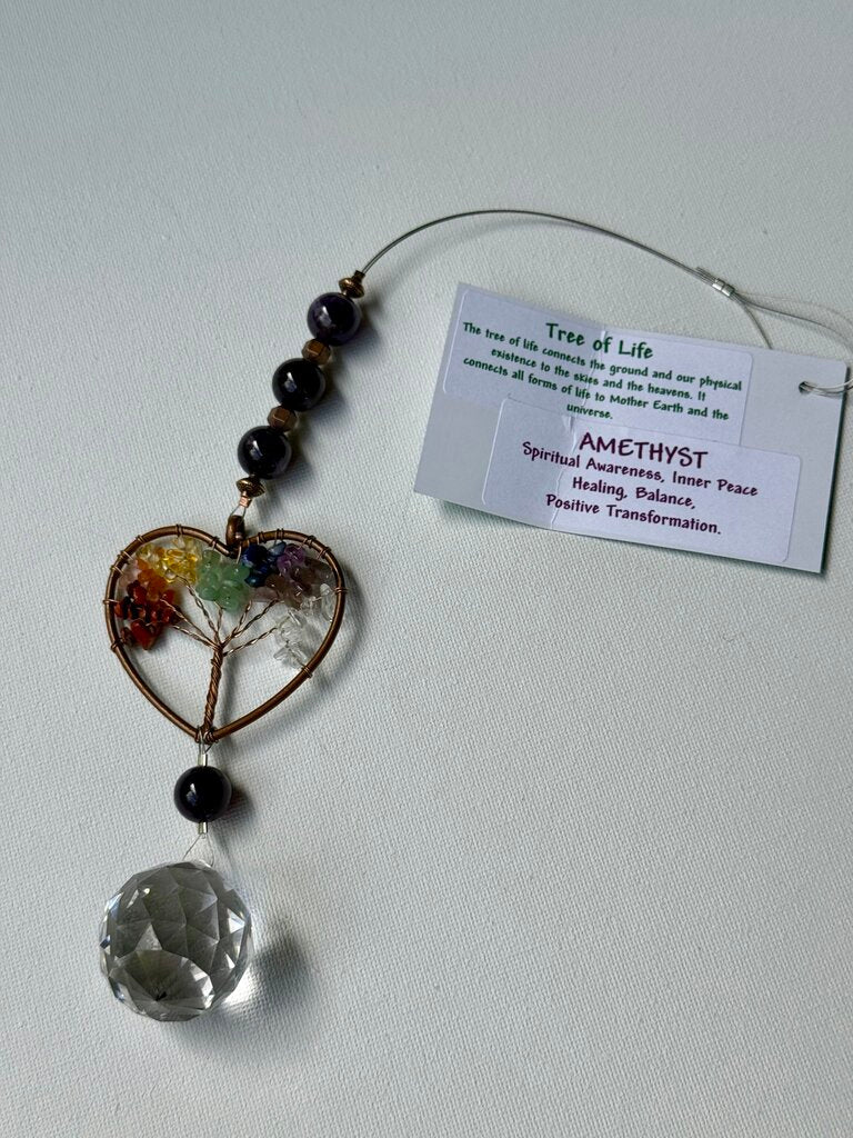 TREE OF LIFE HEART AMETHYST