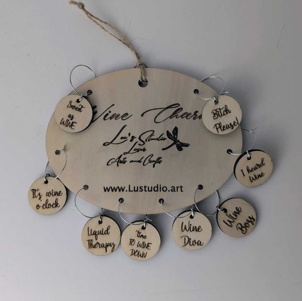 Drink charms, wine charms "I heard wine"