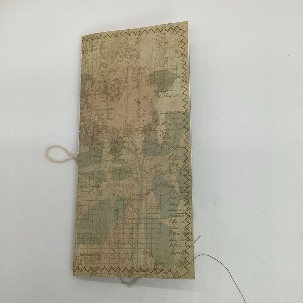 Vintage flower handmade junk journal