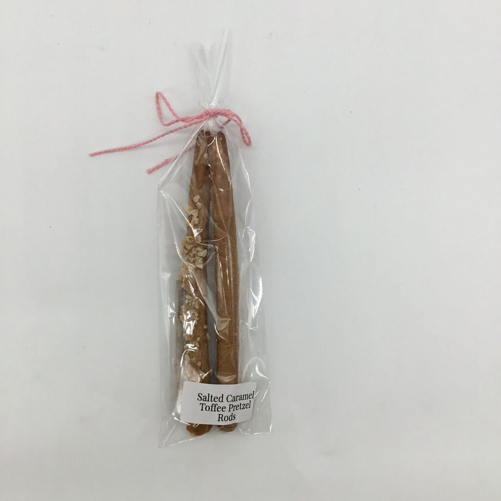 Salted Caramel Toffee pretzel Rods