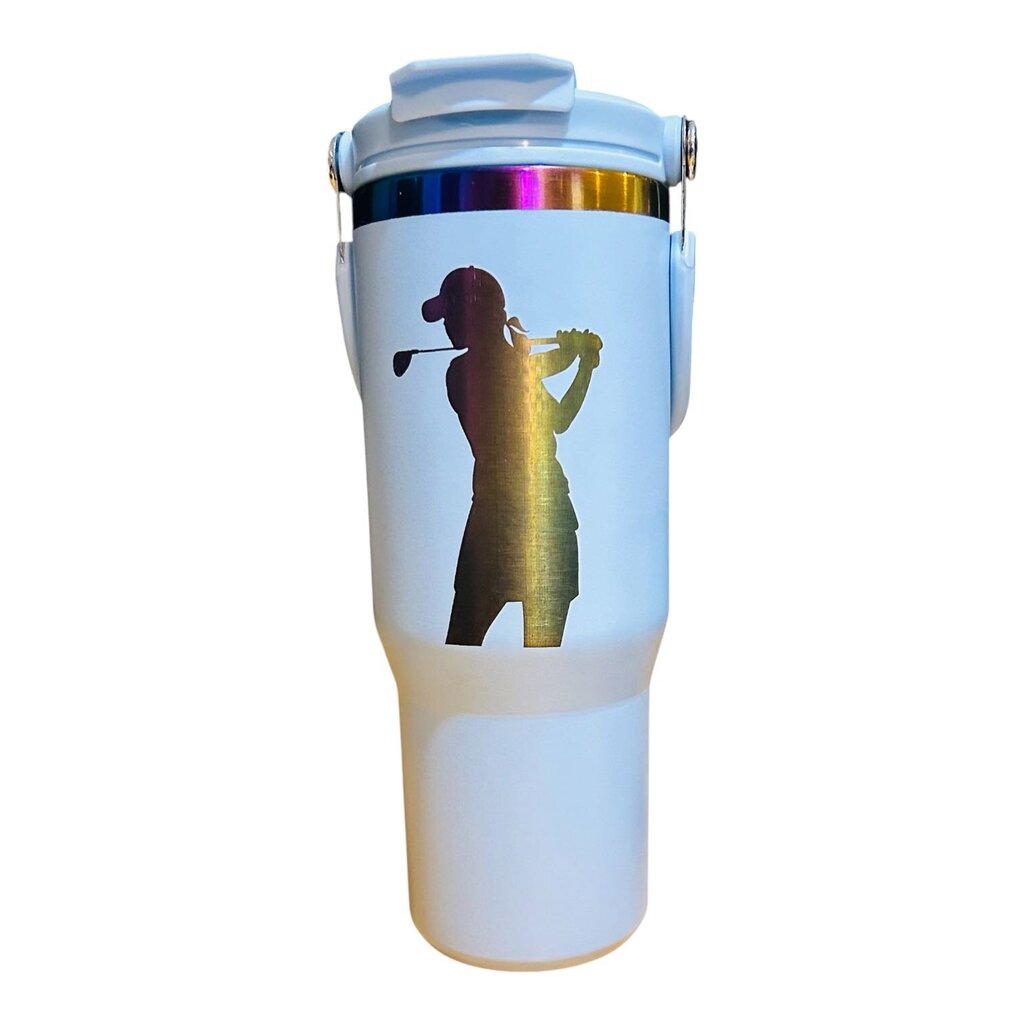 30 oz Golfer Woman Blue Multi