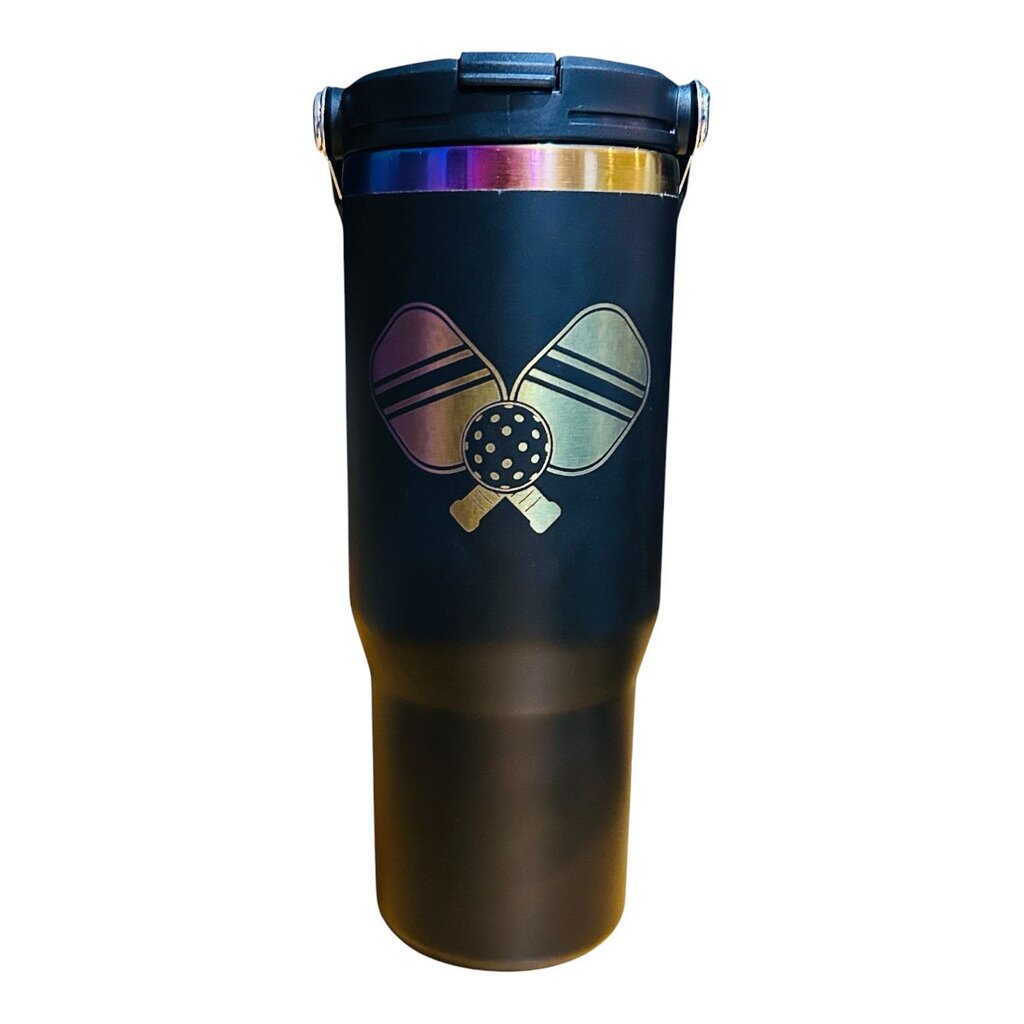 30 oz Pickle Ball Black Multi