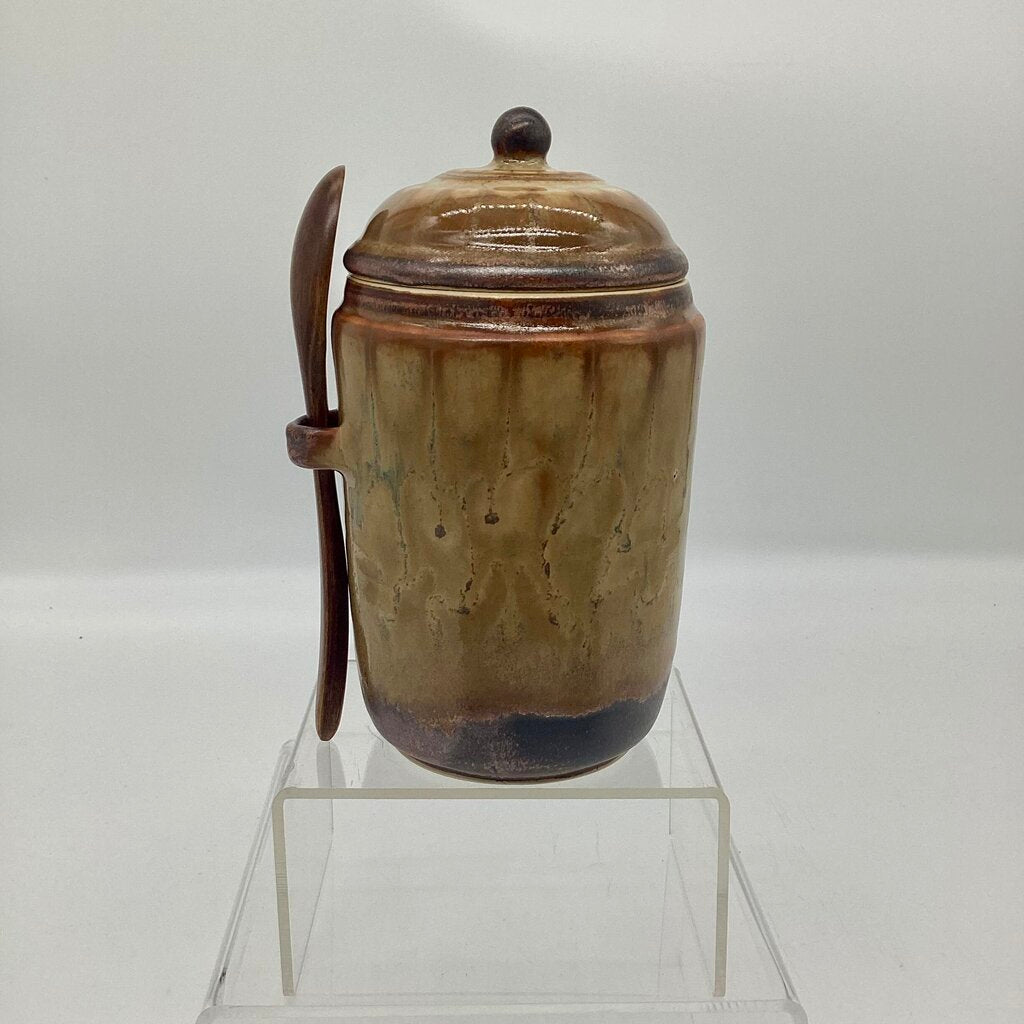 Tea Jar w/spoon- Copper