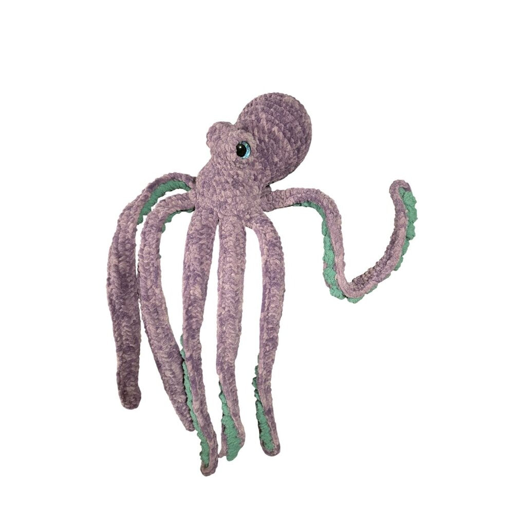 Crocheted giant octopus stuffie