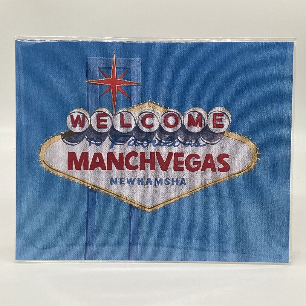ManchVegas - Manchester NH Vegas Sign Art Print 8x10
