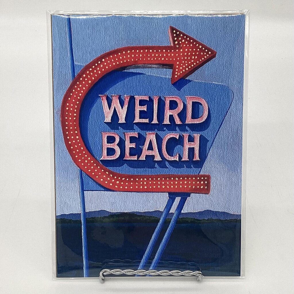 Weird Beach - Weirs Beach Laconia NH Art Print 5x7