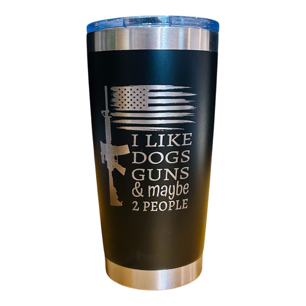 20 oz I Like Guns & Dogs