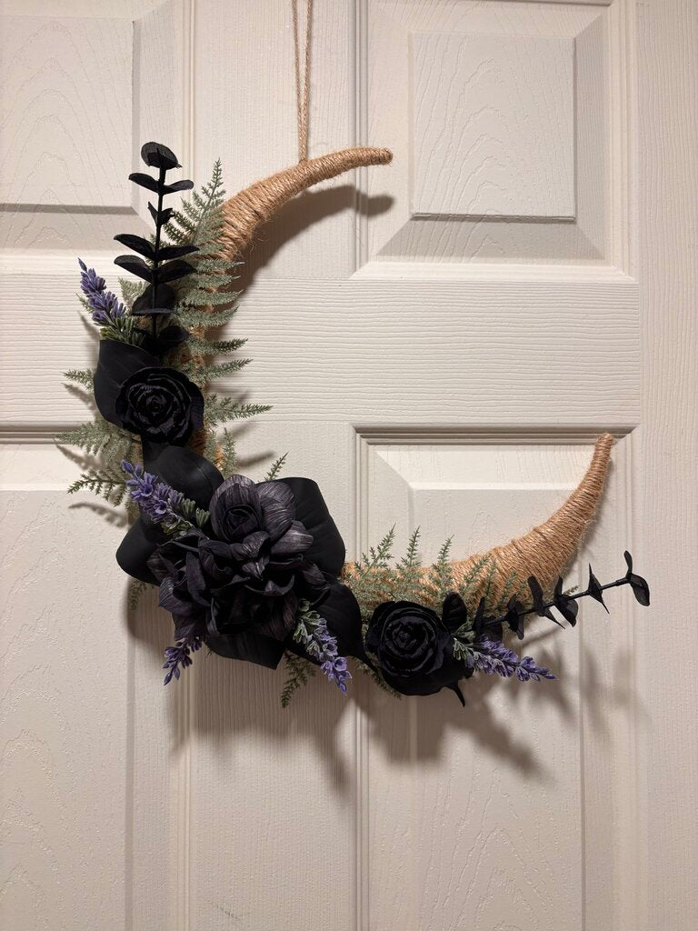 Doris-Black Moon made with Sola Wood Flowers