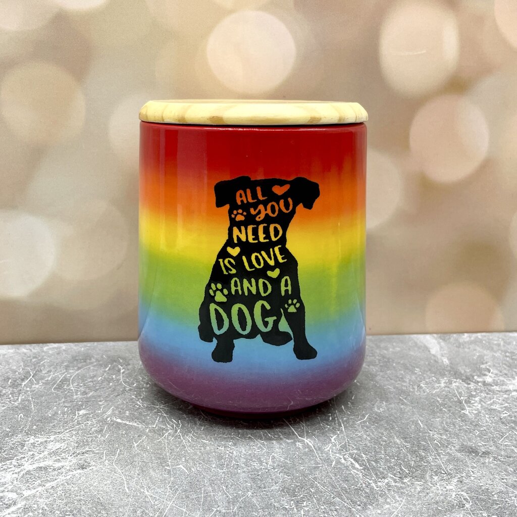 Canister love and a dog