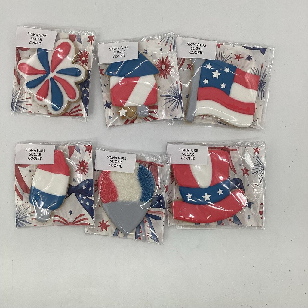 Patriotic Decorated Sugar Cookie