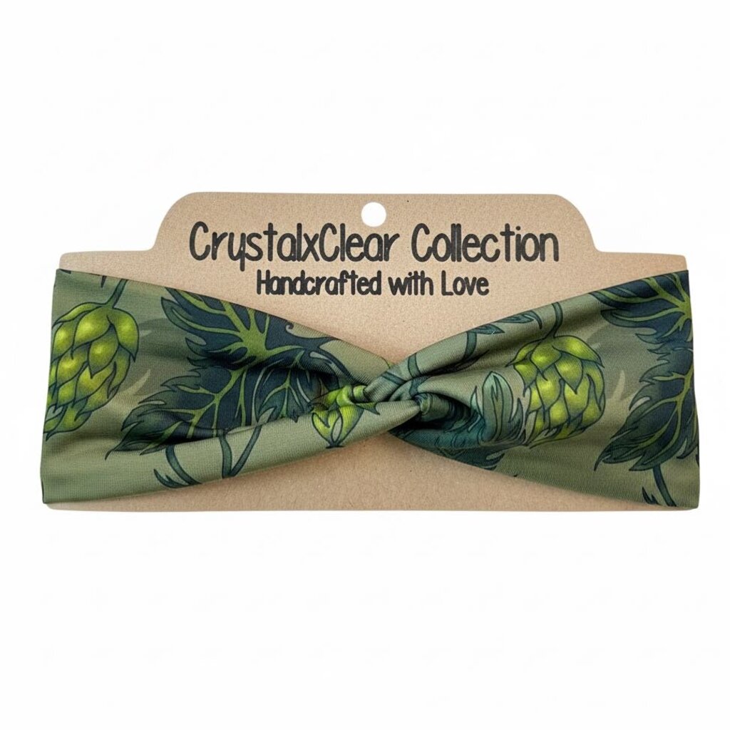 Green Hops Soft Stretch Twist Knot Headband