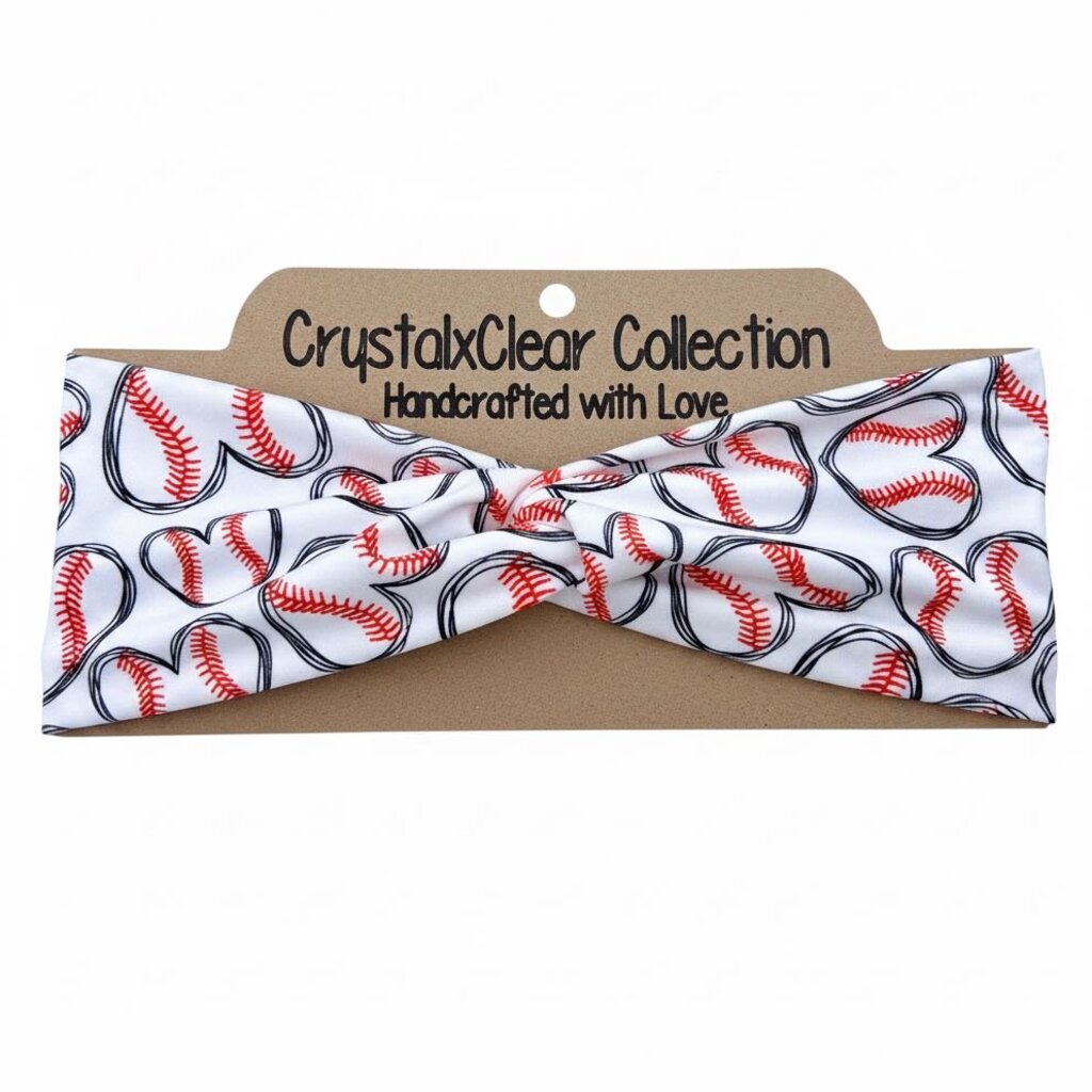 Baseball Lover Soft Stretch Twist Knot Headband