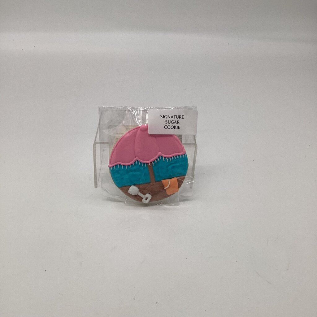 Beach Decorated Sugar Cookie