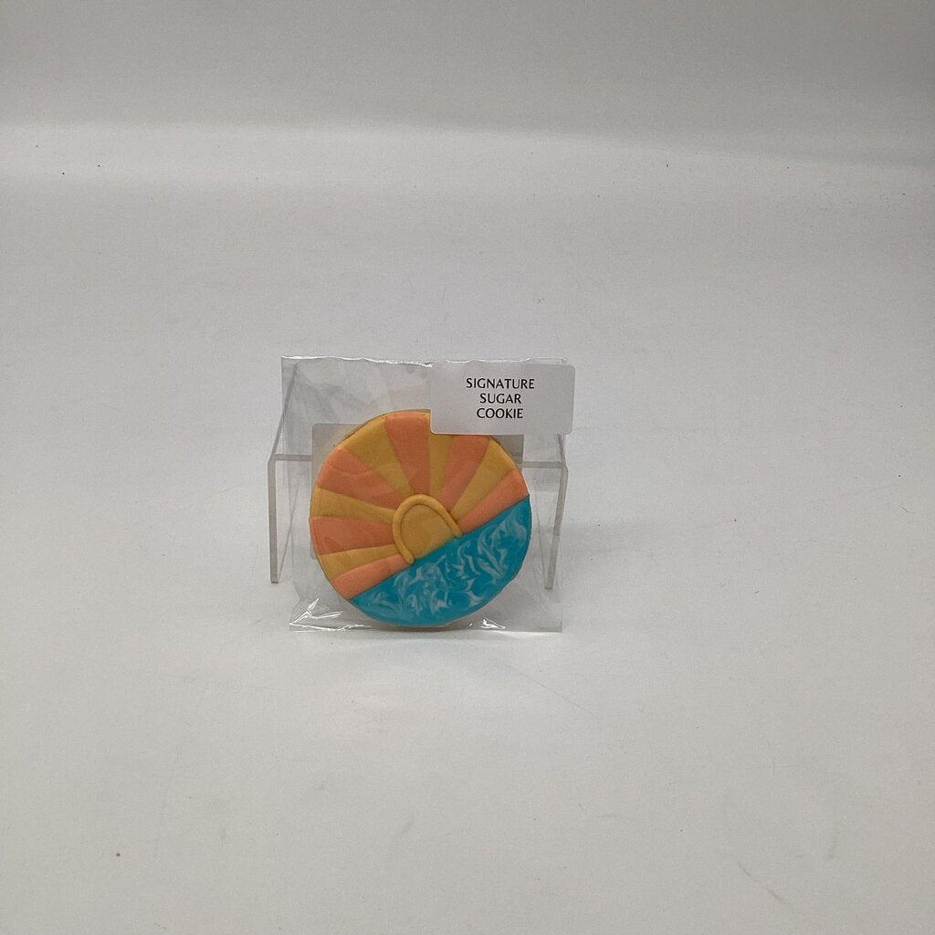 Beach Decorated Sugar Cookie
